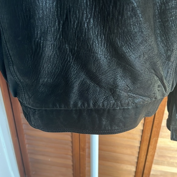 U2 Wear Me Out vintage leather jacket size m black lining. - Picture 6 of 9